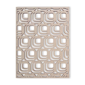 Wood Rounded Square Fretwork Panel - Mandala Wall Art for Home Decor, Wall Panels, Overlays, Trellis, Privacy Screens & Yard Decor