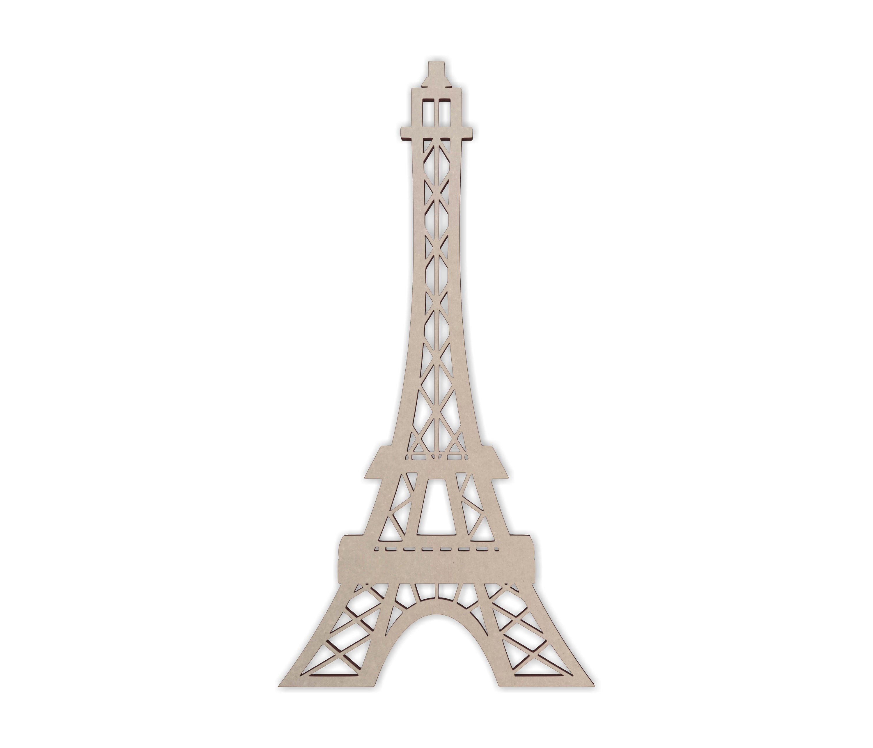 Eiffel Tower Wooden Shape - Cutout, Home Decor, Unfinished and