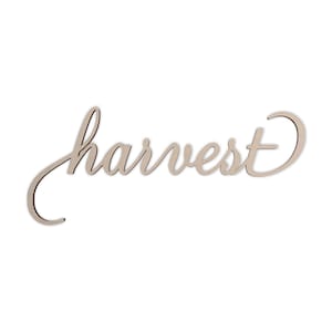 Wooden Word Art &quot;harvest&quot; - Cutout, Home Decor, Unfinished and Available in Many Sizes