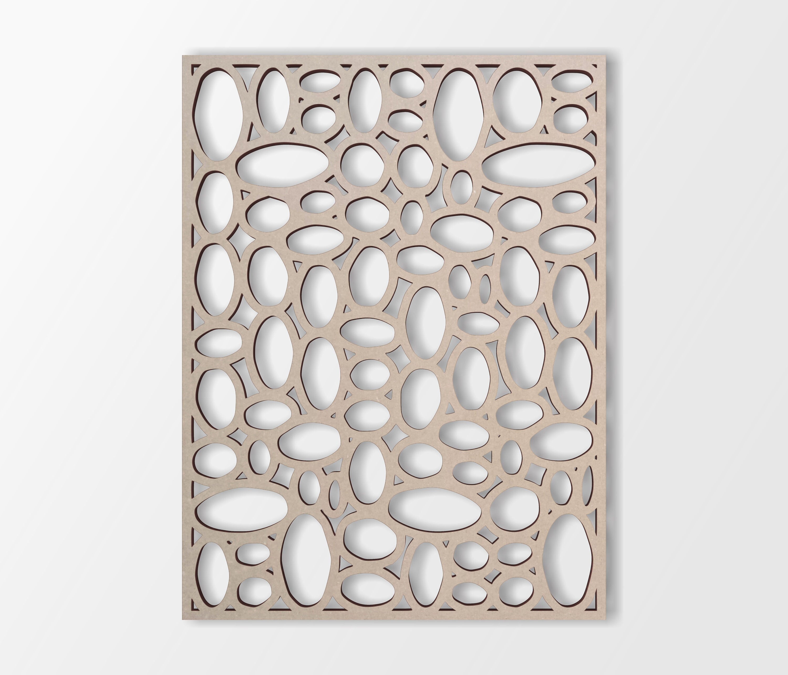 Creative Embellishments Laser-cut Chipboard: Circle Lattice Panel