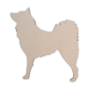 Wooden Dog Wall Art Silhouette Cutout - Finnish Spitz - Gift for Pet Lover - Unfinished and Available 2 to 42 Inches