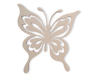 Butterfly Cutout - Wooden Butterfly Cutout, Nursery Wall Art, Home Decor, Wall Hanging, Unfinished and Available in Many Sizes