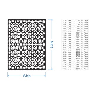 Wood Flower Lattice Design - Mandala Wall Art for Home Decor, Overlays ...