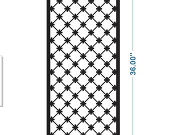 Style #16, 36" tall x 16" wide .75" border