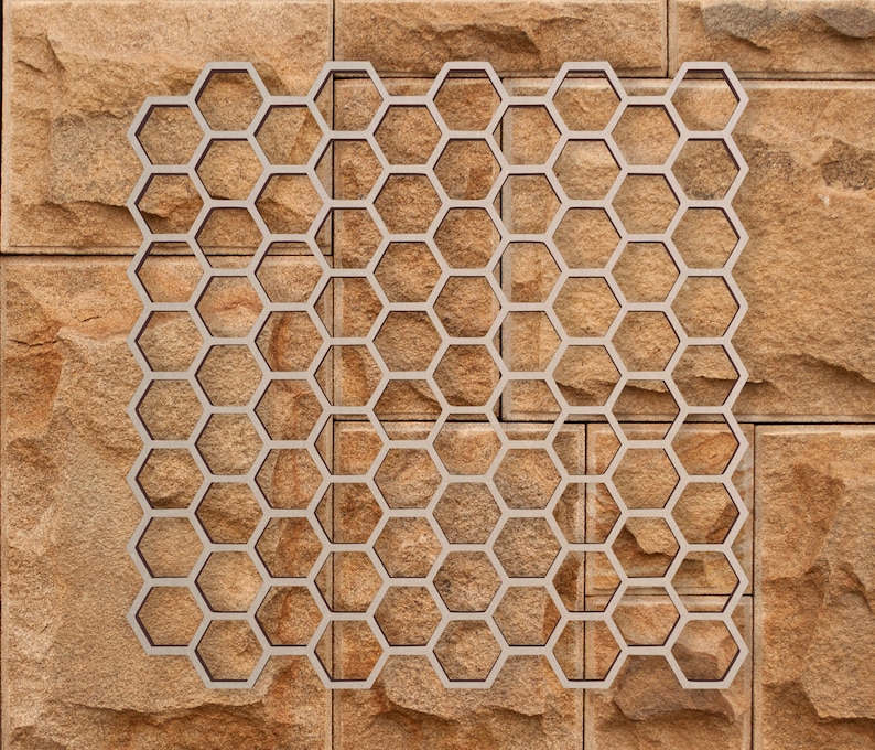 Wooden Honeycomb Wall Decor: Unfinished Wood Cutout, Many Sizes image 6