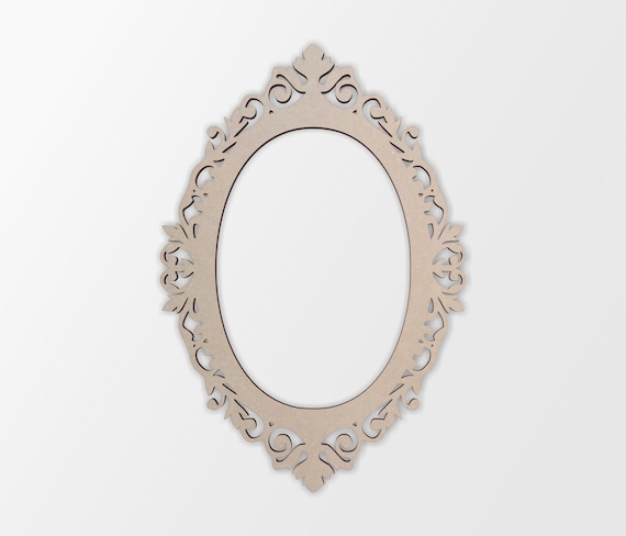 Wood Picture Frames Oval Shape Wall Glass Photo Frame Desktop Picture Frame  for Home Office Wall