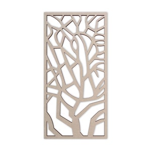 Wooden Tree Branch Lattice Panel - Mandala Wall Art for Home Decor, Wall Panels, Overlays, Trellis, Privacy Screens & Yard Decor