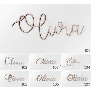 Personalized Name for Above Crib, Wooden Name Sign, Nursery Decor Wood, Nursery Letters, Connected Letters, Personalized Gifts, Baby shower