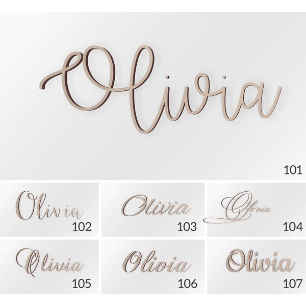 Personalized Name for Above Crib, Wooden Name Sign, Nursery Decor Wood, Nursery Letters, Connected Letters, Personalized Gifts, Baby shower