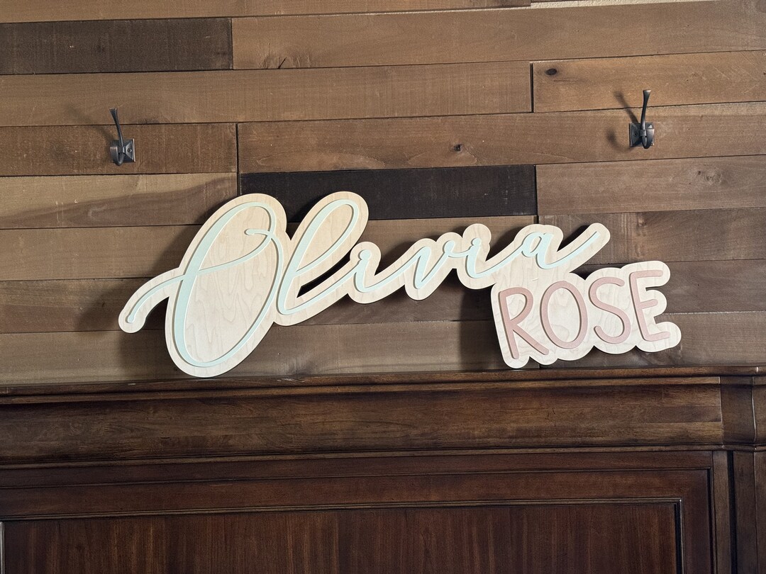 Wooden Custom Sign, Nursery Decor Wood, Nursery Letters, Personalized ...