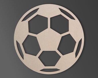 未完成の木製サッカーボール切り抜き：スポーツ装飾 - Etsy 日本