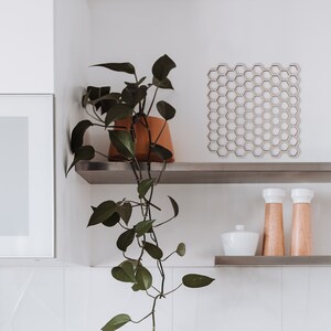 Wooden Honeycomb Wall Decor: Unfinished Wood Cutout, Many Sizes image 7