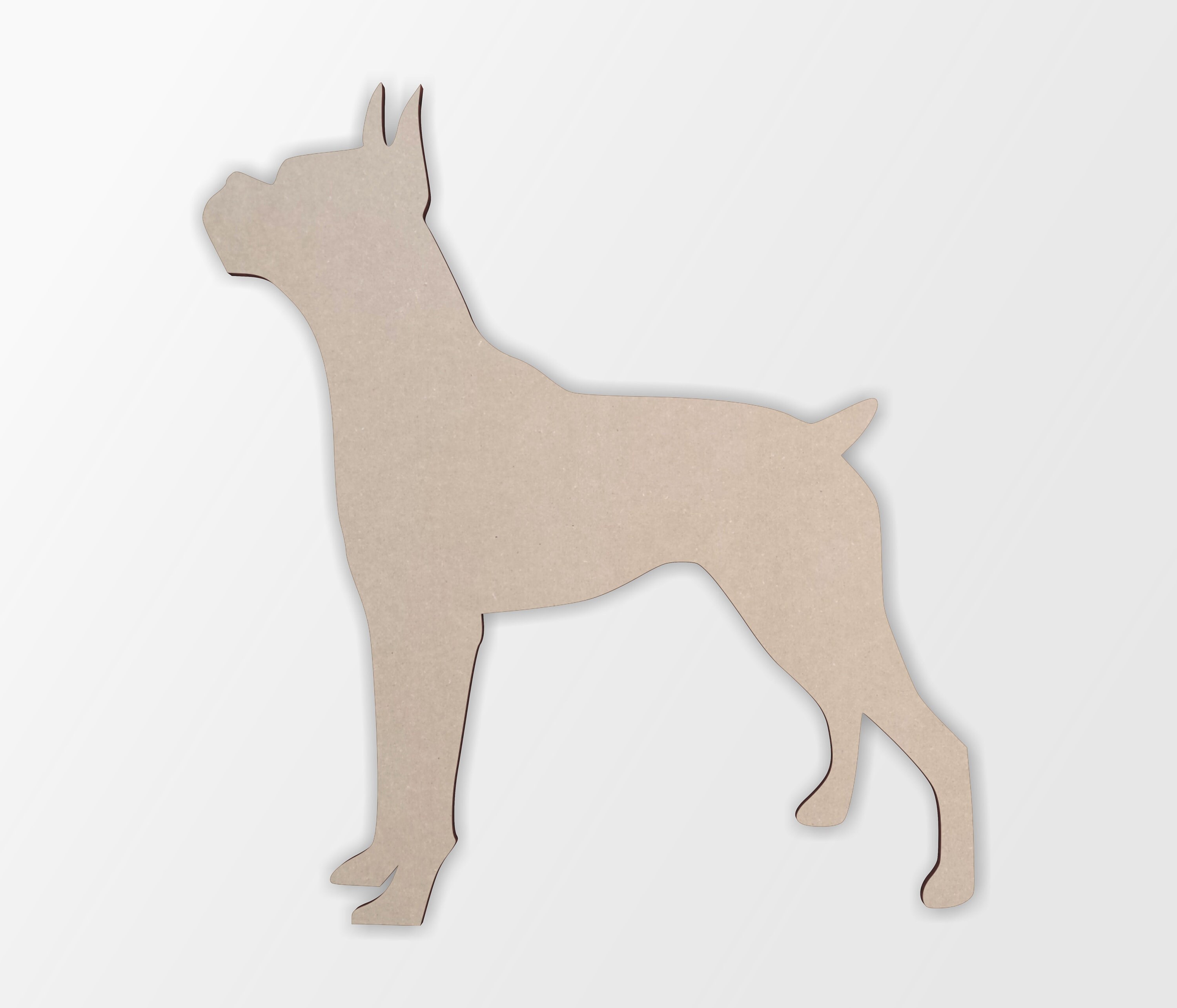 Wooden Dog Wall Art Silhouette Cutout Boxer Gift for Pet Etsy