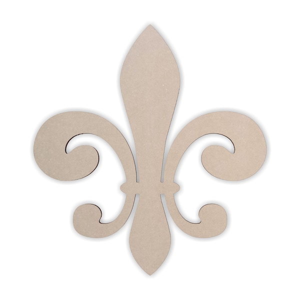 Unfinished Wooden Fleur De Lis: DIY Wall Art Decor