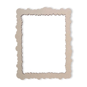 Wooden Shape Cloudy Frame, Wooden Cutout, Wall Art, Home Decor, Wall Hanging, Unfinished and Available in Many Sizes
