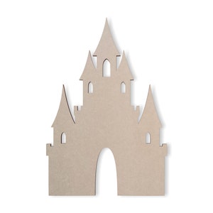 Wooden Fairytale Castle - Wooden  Cutout, Wall Art, Home Decor, Wall Hanging, Unfinished and Available in Many Sizes
