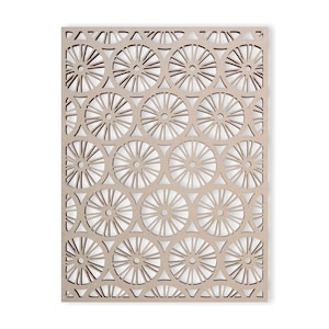 Wood Wagon Wheel Lattice Fretwork Panel - Mandala Wall Art for Home Decor, Wall Panels, Overlays, Trellis, Privacy Screens & Yard Decor