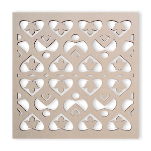 Holzblattgitter - Mandala-Wandkunst für Wohnkultur, Wandpaneele, Overlays, Rankgitter, Sichtschutz & Yard Decor