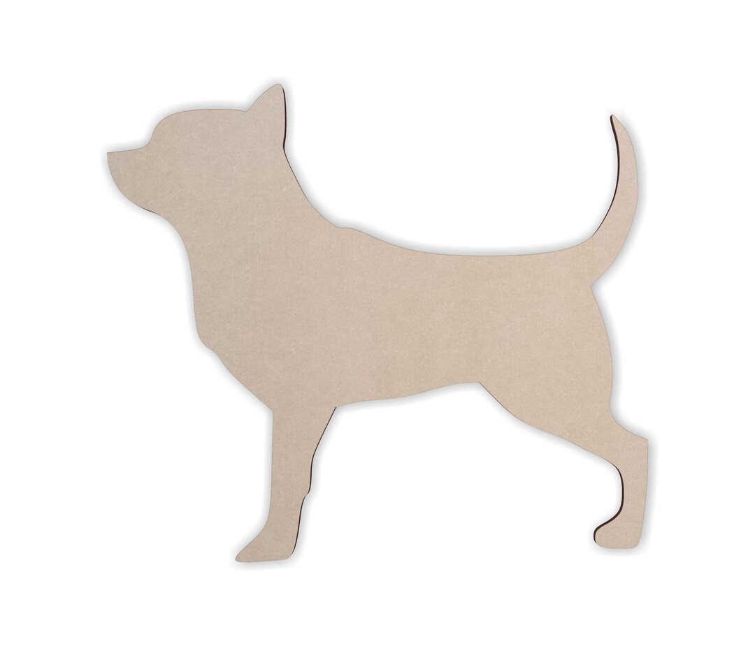 Wooden Dog Wall Art Silhouette Cutout Chihuahua Gift for Pet Lover