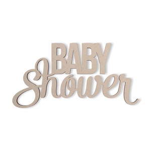 Baby Shower Word Art &quot;BABY Shower&quot; - Cutout, Home Decor, Unfinished and Available in Many Sizes