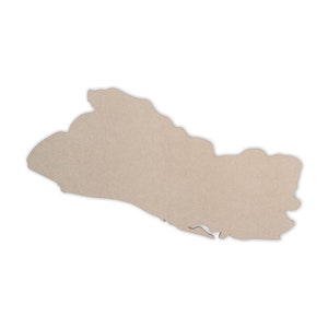El Salvador Map Cutout Exquisite Laser Cut Wood Art Piece