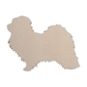 Wooden Dog Wall Art Silhouette Cutout - Havanese - Gift for Pet Lover - Unfinished and Available 2 to 42 Inches