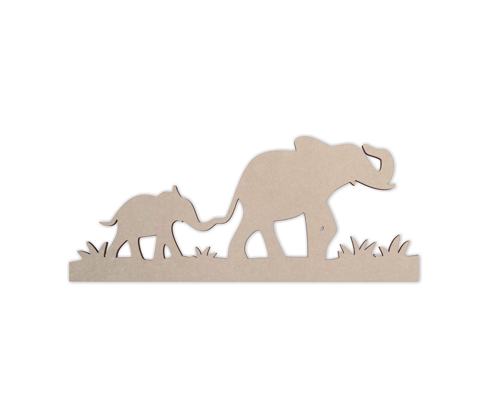 Wooden Shape Safari Elephant Decor Wooden Cutout Wall Art - Etsy