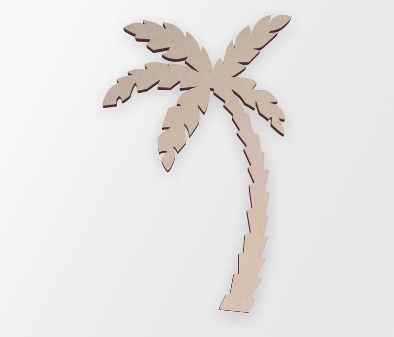 Wooden Shape Palm Tree Wooden Cut Out Wall Art Home Decor