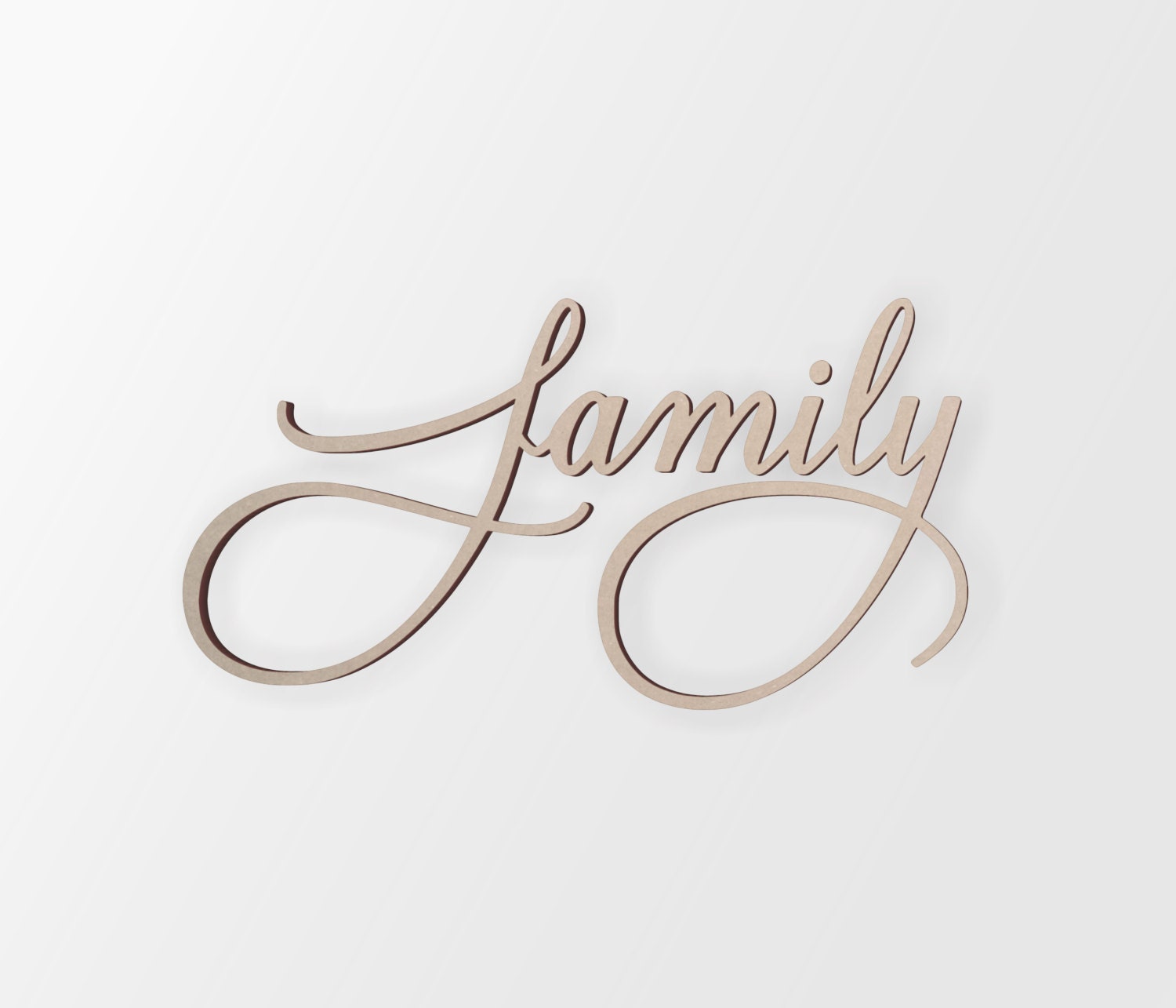 FAMILY Wall Decor Word Cutout Home Decor Unfinished and Etsy