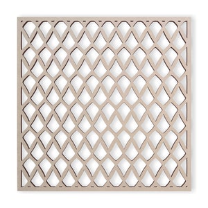 Wood Braided Lattice Panel - Mandala Wall Art for Home Decor, Wall Panels, Overlays, Trellis, Privacy Screens & Yard Decor