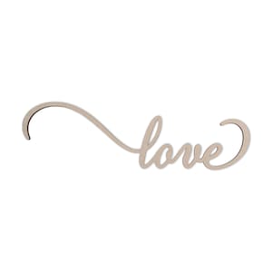 Wall Art Word Cutout &quot;love&quot; - Cutout, Home Decor, Unfinished and Available in Many Sizes