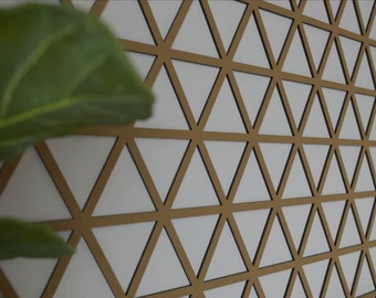Custom Wooden Lattice Panel: Mandala Wall Art, Privacy Screen