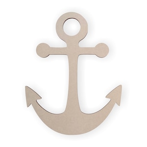 Wooden Anchor, Cutout, Seaside Decor, Seaside Decal, Home Decor, Unfinished Ready to Paint