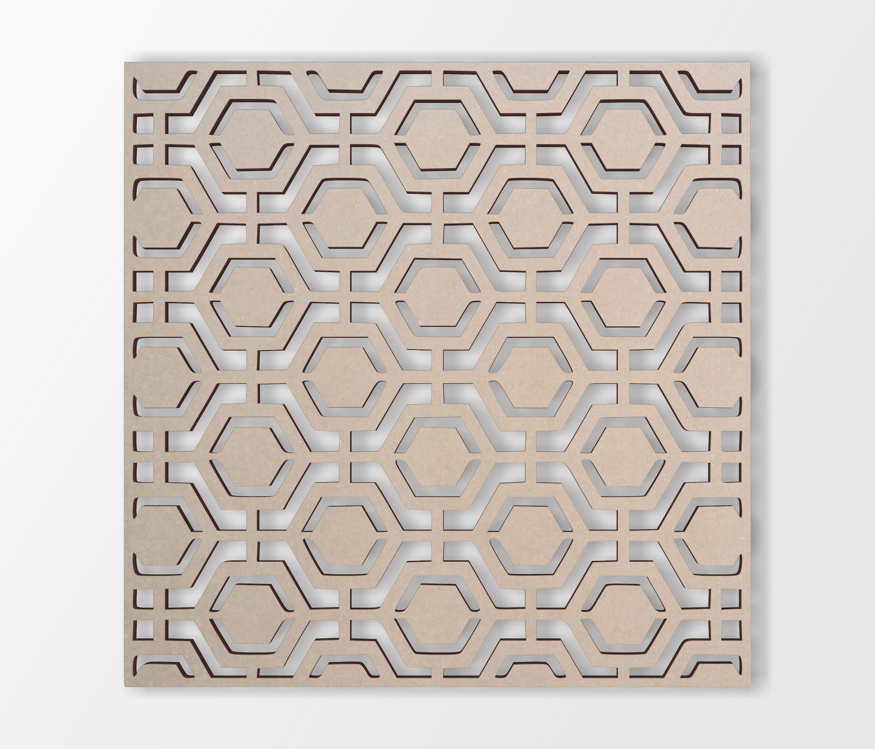 木製六角形透かし彫りパネル：マンダラ壁アート装飾 - Etsy 日本