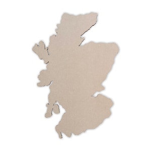 Hölzerne Form von Schottland hölzerne Ausschnitt von Scotland Country Wall Art