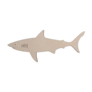 Wooden Shark Shape, Shark Cutout, Boys Room Decor, Cutout, Home Decor, Unfinished Ready to Paint
