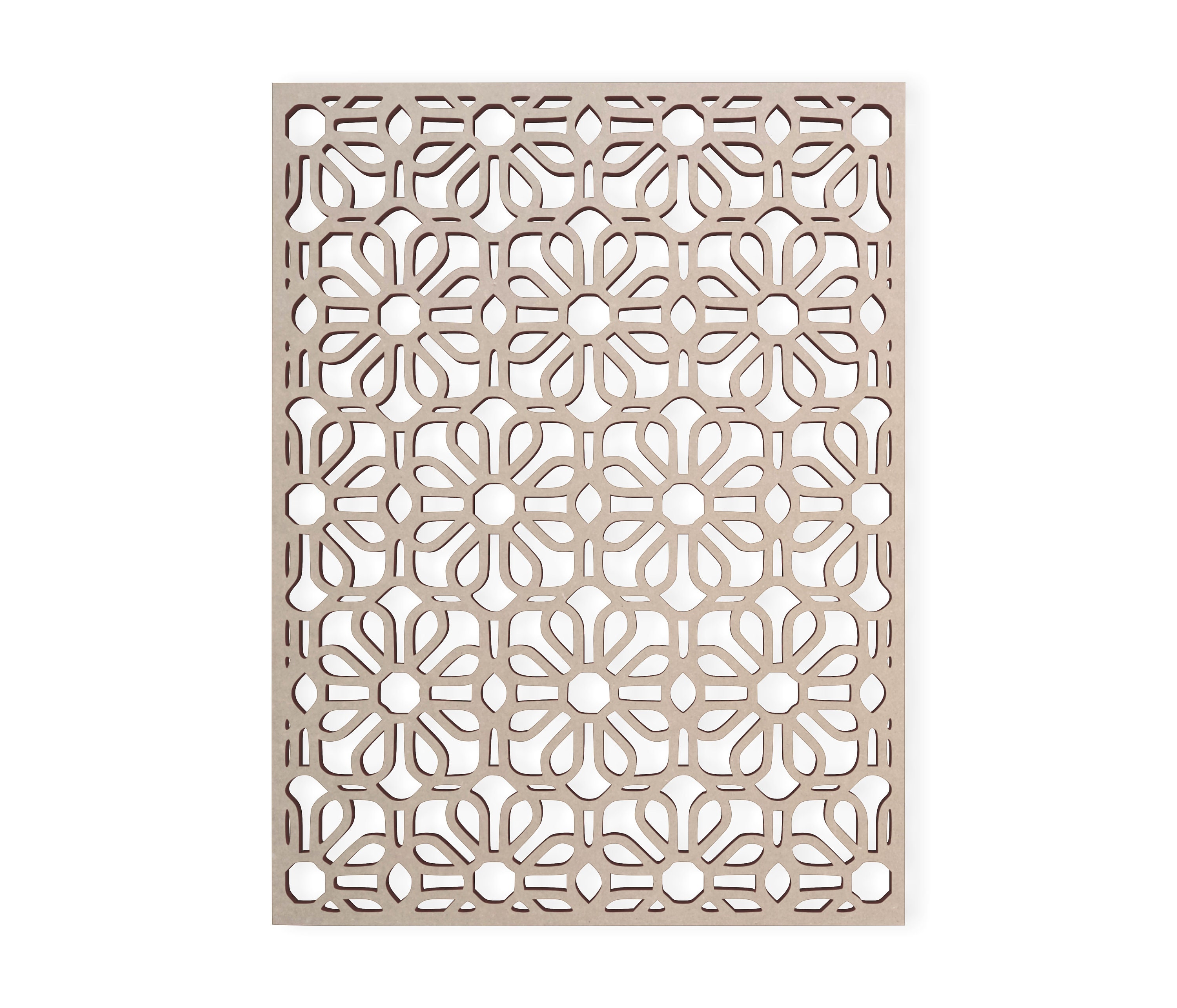 Wood Flower Lattice Design Mandala Wall Art for Home Decor - Etsy