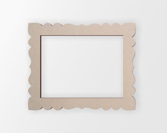 Wooden Picture Frame - Cutout, Home Decor, Unfinished and Available In Many Sizes