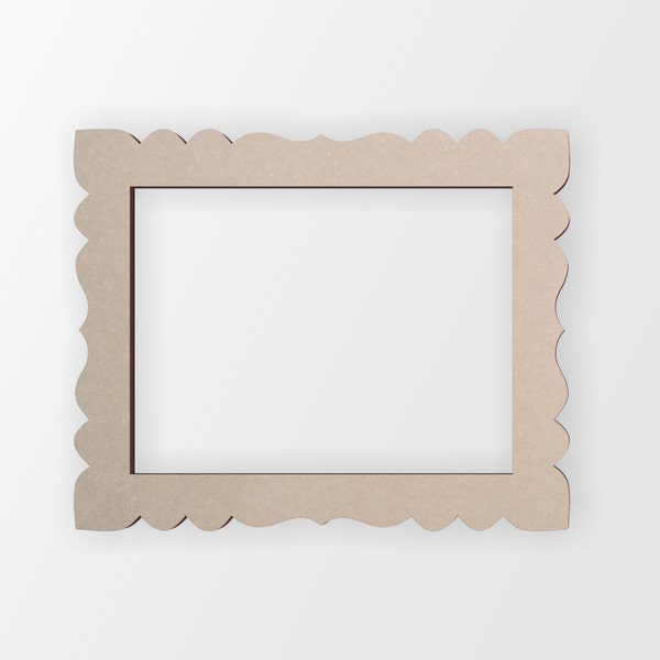 Wooden Picture Frame - Cutout, Home Decor, Unfinished and Available In Many Sizes