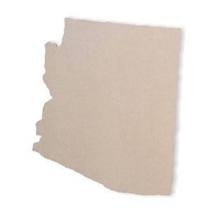 Wooden Arizona State Cutout Shape - Cutout, Home Decor, Unfinished and Available in Many Sizes