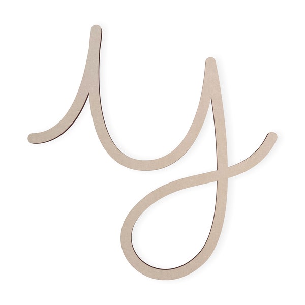 Personalized Large Wooden Letter Y for DIY Projects and Decor