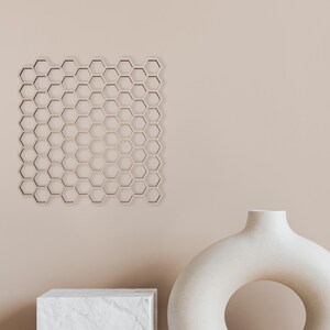Wooden Honeycomb Wall Decor: Unfinished Wood Cutout, Many Sizes image 9