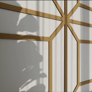 Custom Flower Wood 3D Wall Lattice Panels Wall and Ceiling Decor, Paintable