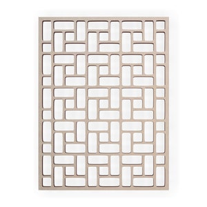 Wood Brick Rose Lattice - Mandala Wall Art for Home Decor, Wall Panels, Overlays, Trellis, Privacy Screens & Yard Decor