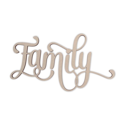FAMILY Wall Decor Word Cutout Home Decor Unfinished and Etsy