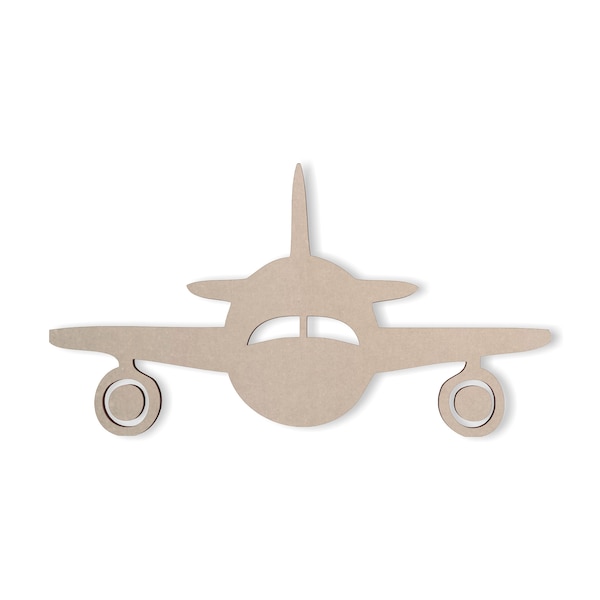 Wooden Plane Cutout- Wooden Plane for Wall Decor, Wall Art, Home Decor, Wall Hanging, Unfinished and Available in Many Sizes