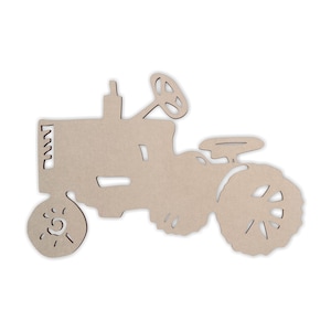 Wooden Shape Tractor, Wooden Cutout, Wall Art, Home Decor, Wall Hanging, Unfinished and Available in Many Sizes