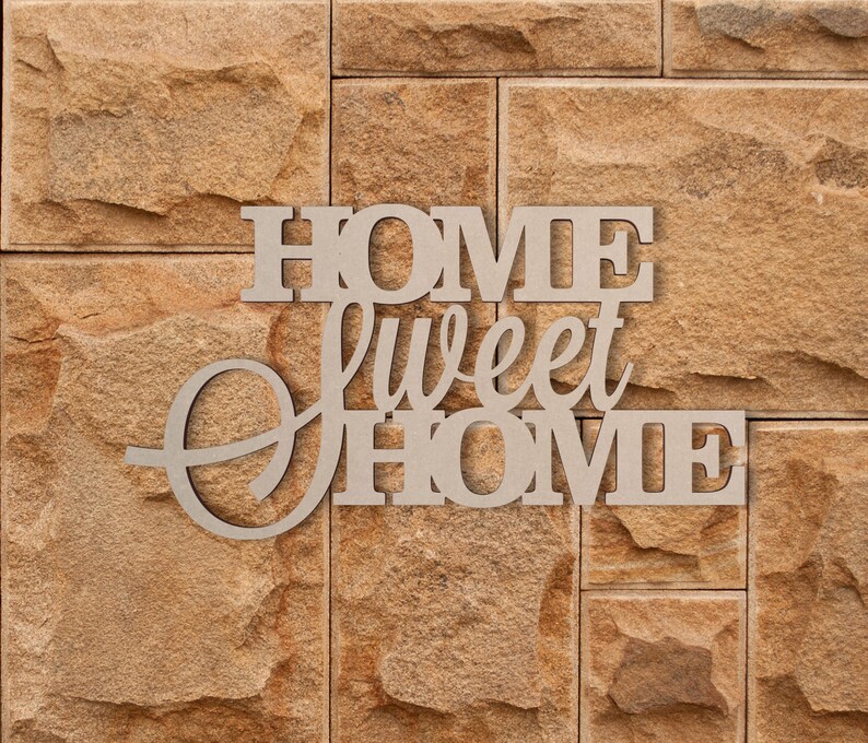 Wall Decor Word Cutout home Sweet Home Cutout - Etsy