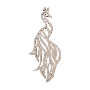 Wooden Shape Peacock Decor, Wooden Cutout, Wall Art, Home Decor, Wall Hanging, Unfinished and Available in Many Sizes