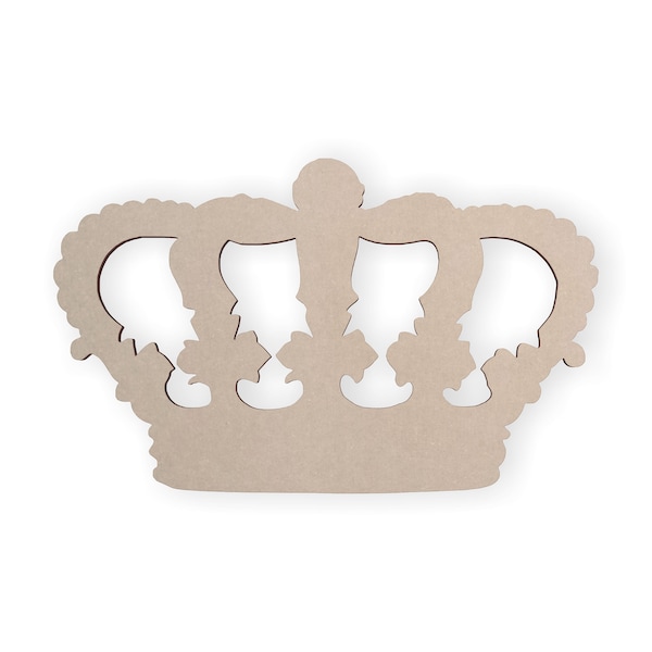 Crown King Wooden Shape , Crown Cutout-  Crown Wall Art, Wall Decor, Home Decor, Wall Hanging, Unfinished and Available in Many Sizes